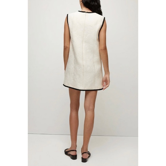 NWT Veronica Beard Off-White Mini Sleeveless Ravena Shift Dress - Picture 4 of 6